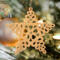 Handcrafted Victorian Style Fretwork Star Christmas Tree Ornament - Made In USA